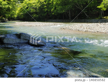 五十鈴川御手洗場の清らかな流れ 五十鈴川御手洗場の清らかな流れ 140858582