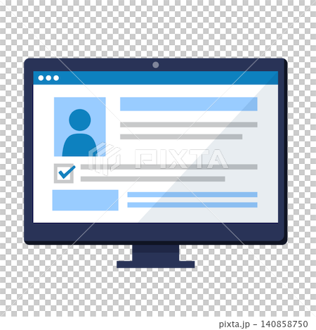 Electronic medical record management screen (desktop PC) Electronic medical record management screen (desktop PC) 140858750