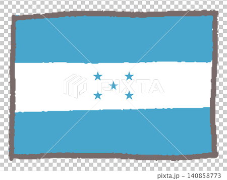 Hand-drawn Honduran flag 140858773