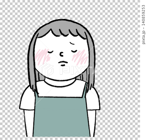 Illustration of a depressed woman Illustration of a depressed woman 140859253