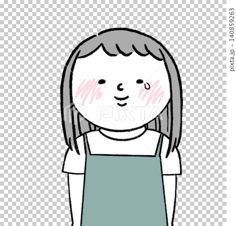Illustration of a woman crying tears of joy Illustration of a woman crying tears of joy 140859263