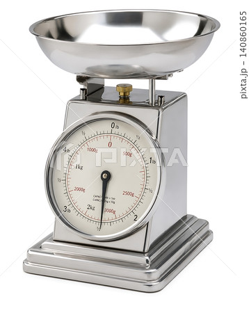 Vintage kitchen scale with measuring bowl on base Vintage kitchen scale with measuring bowl on base 140860165