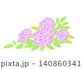 ピンクの紫陽花のイラスト 140860341