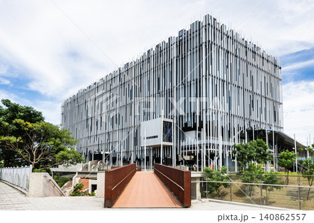 Building view of the New Taipei City Art Museum, located in Yingge District, New Taipei, Taiwan. Building view of the New Taipei City Art Museum, located in Yingge District, New Taipei, Taiwan. 140862557