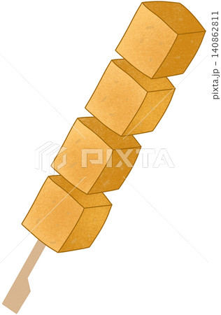 yellow tofu skewer 140862811