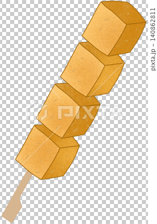 yellow tofu skewer 140862811