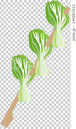 bok choy skewer bok choy skewer 140862812