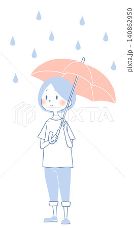 雨傘を差す女性 140862950