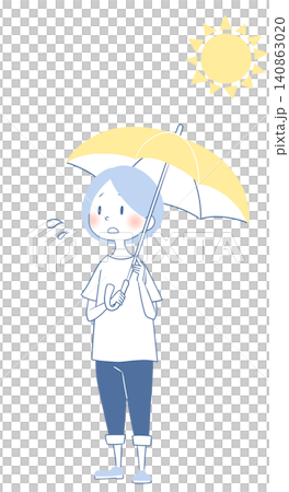 日傘を差す女性 140863020