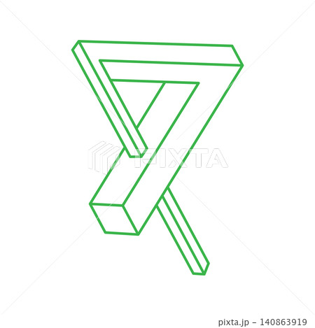 Impossible shapes, optical illusion, vector. Optical art objects. Logo. Geometric figures. Impossible shapes, optical illusion, vector. Optical art objects. Logo. Geometric figures. 140863919