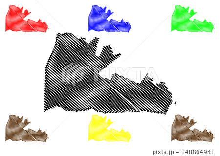 Atua District, Upolu island (Independent State of Samoa, Western Samoa) map vector illustration, scribble sketch Tui Atua map Atua District, Upolu island (Independent State of Samoa, Western Samoa) map vector illustration, scribble sketch Tui Atua map 140864931