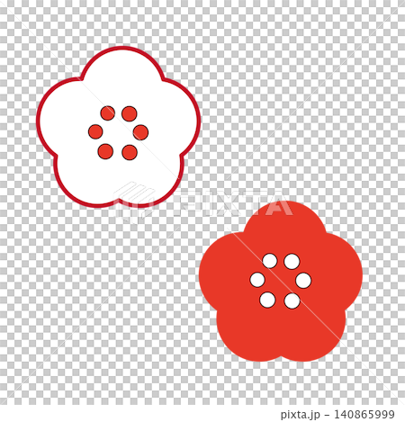 Illustration of a simple plum blossom 140865999
