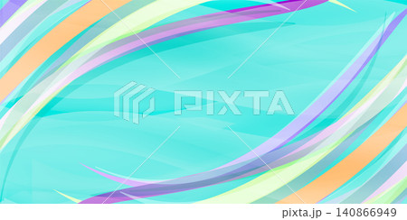 パステルカラーの波が描かれた抽象的な背景 パステルカラーの波が描かれた抽象的な背景 140866949