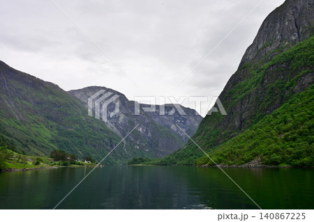 Stunning Norwegian natural landscape of fjords and deep valleys Stunning Norwegian natural landscape of fjords and deep valleys 140867225