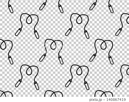 Jump rope repeating pattern background - Fitness/Sports image Jump rope repeating pattern background - Fitness/Sports image 140867419