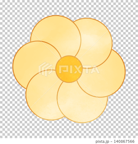 A simple illustration of a red plum blossom. A simple illustration of a red plum blossom. 140867566