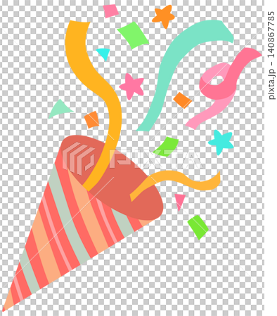 Popping cracker illustration (vector material) Popping cracker illustration (vector material) 140867785