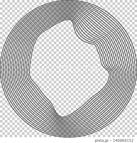 Circles round curve shape with wavy dynamic lines Circles round curve shape with wavy dynamic lines 140868152