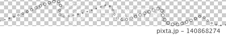 Dotted curved line shape set. Design element Dotted curved line shape set. Design element 140868274