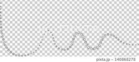 Dotted curved line shape set. Design element Dotted curved line shape set. Design element 140868278
