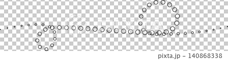 Dotted curved line shape set. Design element Dotted curved line shape set. Design element 140868338
