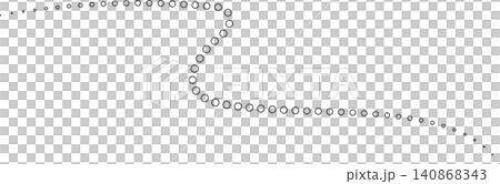 Dotted curved line shape set. Design element Dotted curved line shape set. Design element 140868343