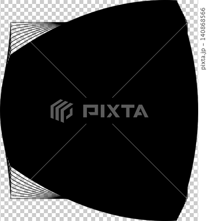 Square blend emblem. Curved lines with frame Square blend emblem. Curved lines with frame 140868566