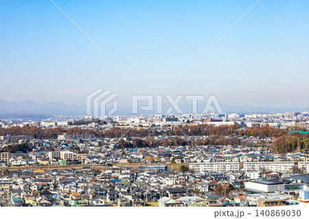 【東京都 日野市】郊外の住宅地の風景 【東京都 日野市】郊外の住宅地の風景 140869030