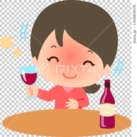 一位喝醉了的年輕女子。 一位喝醉了的年輕女子。 140869070