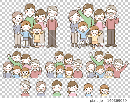 兩代六口之家插畫集 兩代六口之家插畫集 140869089