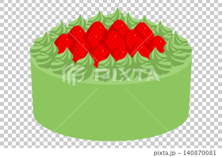 いちご　抹茶　ケーキ 140870081