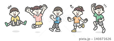 楽しそうにはしゃぐ子供たち 楽しそうにはしゃぐ子供たち 140871626
