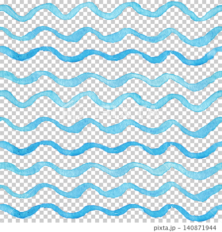 Watercolor wavy pattern material Watercolor wavy pattern material 140871944