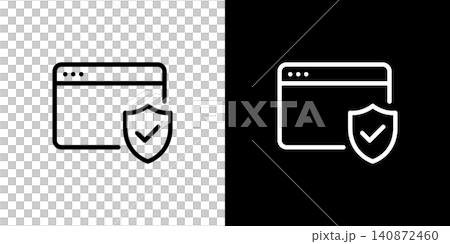 Internet security icon Browser protection Internet security icon Browser protection 140872460
