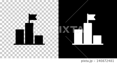 Ranking icon, 1st place, podium, flag Ranking icon, 1st place, podium, flag 140872481