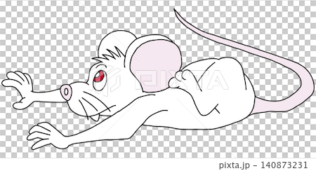 手書き動物イラスト☆ハツカネズミ 140873231