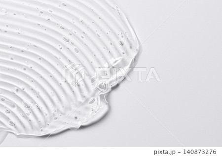 Texture background of transparent body cosmetics. Copy space Texture background of transparent body cosmetics. Copy space 140873276