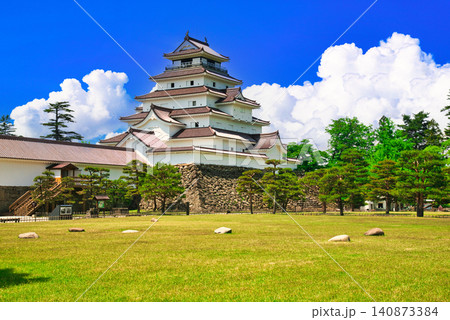 会津の鶴ヶ城の絶景 140873384