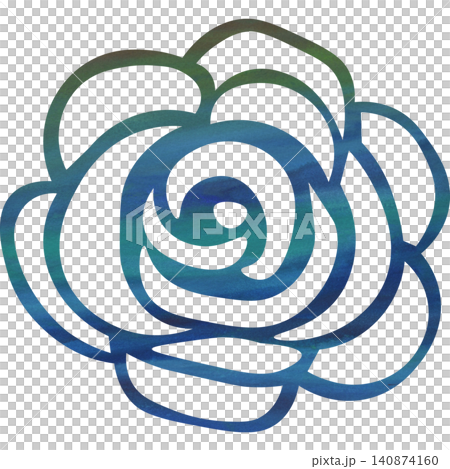 Beautiful watercolor rose icon image illustration Beautiful watercolor rose icon image illustration 140874160
