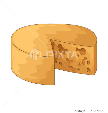 Illustration of Cheese Wheel Illustration of Cheese Wheel 140874338