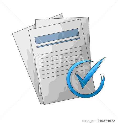 Illustration of Check Doc Illustration of Check Doc 140874672