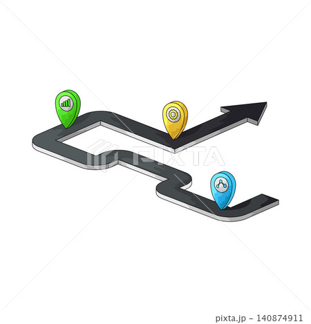 Illustration of Roadmap Illustration of Roadmap 140874911