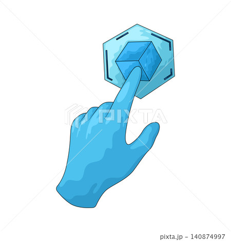 Illustration of Touch Gesture Illustration of Touch Gesture 140874997