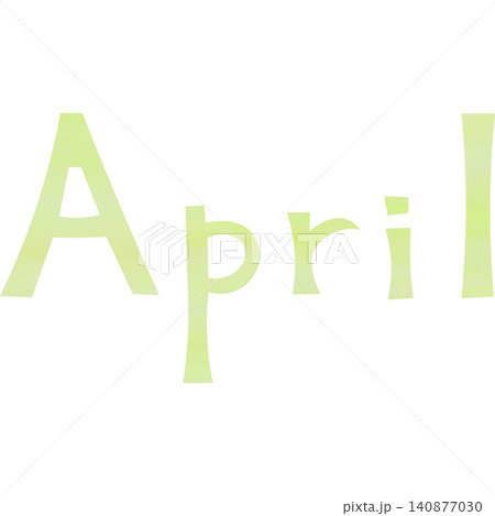 綺麗な水彩模様のAprilのアイコンのイメージのイラスト 綺麗な水彩模様のAprilのアイコンのイメージのイラスト 140877030