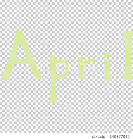 綺麗な水彩模様のAprilのアイコンのイメージのイラスト 綺麗な水彩模様のAprilのアイコンのイメージのイラスト 140877030