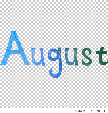 Beautiful watercolor pattern August icon image illustration Beautiful watercolor pattern August icon image illustration 140878121