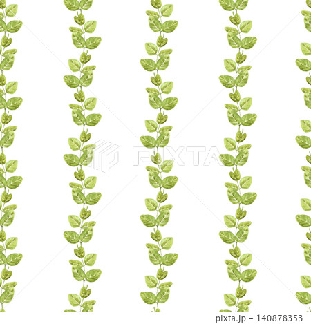 Hand drawn watercolor tropical liana leaves seamless pattern. Illustration isolated on dark background. Can be used for textile, fabric, scrapbook and other printed products Hand drawn watercolor tropical liana leaves seamless pattern. Illustration isolated on dark background. Can be used for textile, fabric, scrapbook and other printed products 140878353