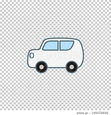可愛的緊湊型汽車插圖 可愛的緊湊型汽車插圖 140878698