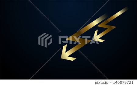 The Modern light blue arrows pointing upward symbolize strong growth and increasing success in finance and business, representing confidence and future expansion 140879721