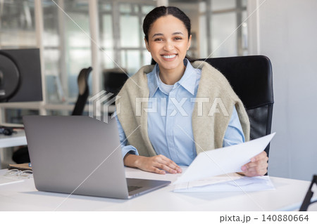 Smiling professional posing at workplace Smiling professional posing at workplace 140880664